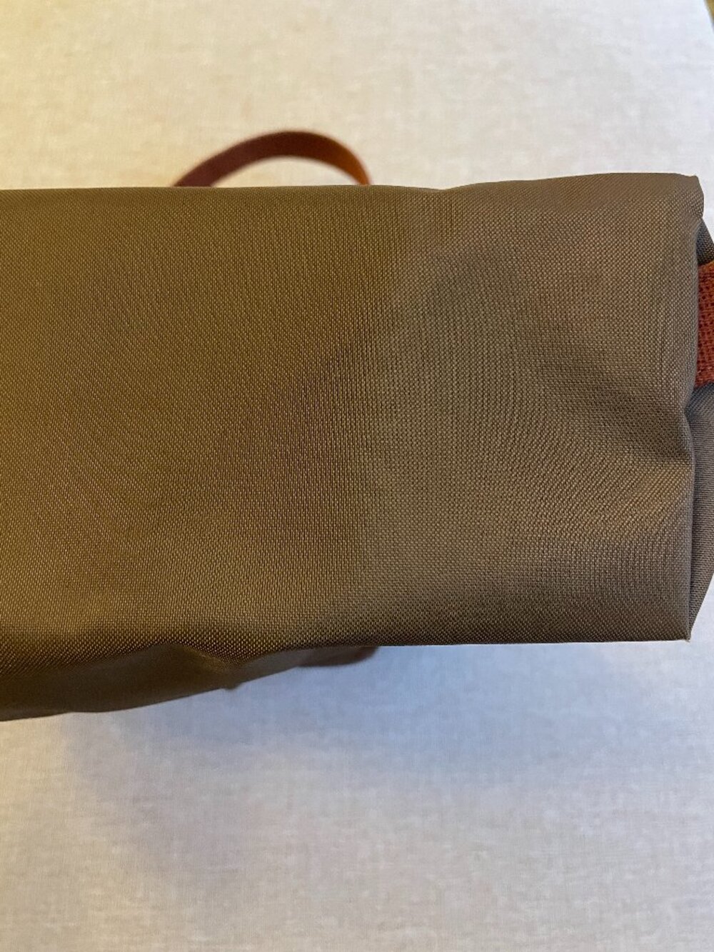 Longchamp Le Pliage Brown Original Backpack with Leather Flap and Snap - Picture 7 of 10